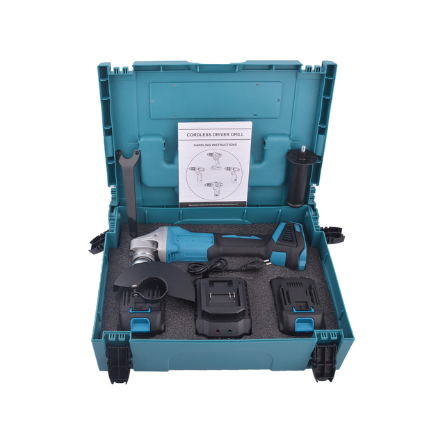 Yongkang Factory Direct Sale Cordless Handheld Portable Metal Grinder Tool Lithium-ion Angle Grinder