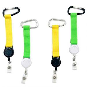 Hot Sales Badge Reel Retractable Badge Holder Heavy Duty Retractable Keychain with <b>Key</b> <b>Chain</b> Ring for ID Card Badge Clip Holders - Product Image 1