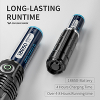 Lampe torche LED Rechargeable Rechargeable Haute Puissance Tactique Étanche pour Camping en Extérieur, Fabricant OEM ODM