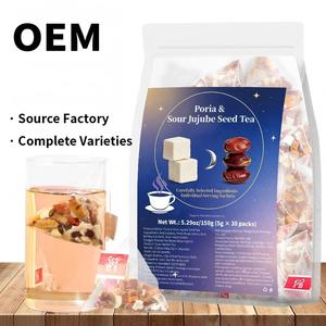 Thé aux graines de jujube acide et à la poria, à base de plantes chinoises Natura, calme l'esprit, favorise le sommeil, thé en sachet pour les insomniaques - Product Image 2
