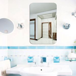 3D DIY Acrylic <b>Wall</b> Stickers Reflective Oval Pattern <b>Mirror</b> Decals for Home Bathroom Surface Decorative <b>Wall</b> Sticker Decals - Product Image 4