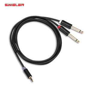 <strong>3</strong>.5 Male to 6.35mm Male <strong>Audio</strong> Cable Headphone <strong>Splitter</strong> <strong>1</strong>/8 to <strong>1</strong>/4 Ts Mono Stereo <strong>Audio</strong> Cables 6.35 to <strong>3</strong>.5 Trs for Mixer Console - Product Image 2