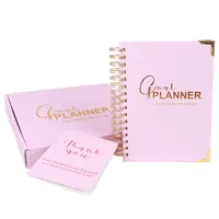 Benutzer definierter Druck Hardcover A5 Spiral papier Notizbuch Tagebuch Journal Agenda Täglich Wöchentlich Monatlich Organizer Planer Notizbuch