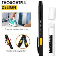 Outils de couture bricolage de haute qualité Alternative à l'ensemble de marqueurs de tissu de craie de tailleur traditionnel stylos effaçables à la chaleur pour tissu