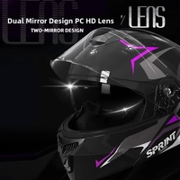 Casque de moto intégral modulaire certifié DOT ECE, léger, en ABS, double visière, fermeture double D, toutes saisons