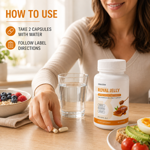 Extrait naturel de gelée royale à faible teneur en matières grasses, haute solubilité, pour capsules de soutien alimentaire et <span class=keywords><strong>régime</strong></span> équilibré sous marque privée - Product Image 5