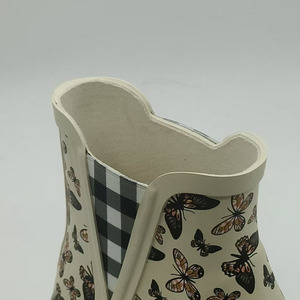 Bottines Chelsea imperméables avec impression personnalisée en gros Bottes <span class=keywords><strong>de</strong></span> <span class=keywords><strong>pluie</strong></span> en caoutchouc pour femmes - Product Image 2