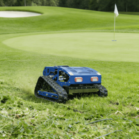 Tondeuse robotisée intelligente 4 temps télécommandée pour l'entretien extérieur des espaces verts, unité de débroussaillage pour terres agricoles et pentes
