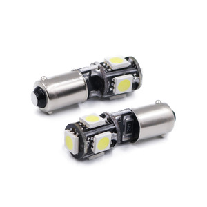 Feux de stationnement LED pour voiture/feux de plaque d'immatriculation BA9S T4W H6W décodeur CANBUS ampoules 5SMD 5050 - Product Image 3