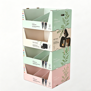 Boîte de présentation de couches pour bébés en carton ondulé recyclable, facile à assembler, pour la vente au détail en supermarché - Product Image 4