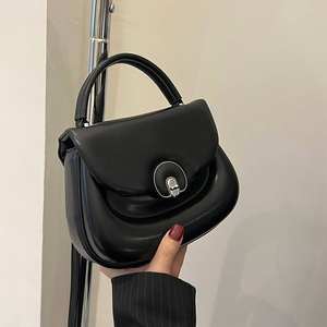 New Fashion <b>Saddle</b> <b>Bag</b> <b>for</b> <b>Women</b>, Vintage Gold Buckle Underarm <b>Bag</b> <b>for</b> <b>Women</b>, Single Shoulder <b>Bag</b> - Product Image 3