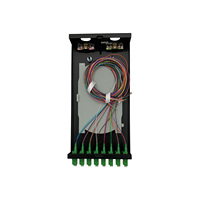 Boîtier de terminaison fibre optique SM Duplex LC/APC entièrement équipé, boîtier de distribution fibre optique mural en métal