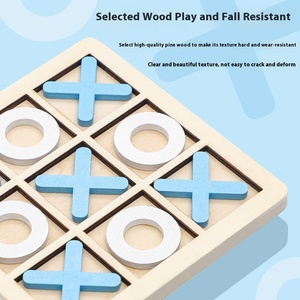 Nhà Máy Bán Buôn Bằng Gỗ Xo Cờ Vua Tic Tac Toe Hội Đồng Quản Trị Trò Chơi Gia Đình Trẻ Em Câu Đố Trò Chơi Trẻ Em Đồ Chơi - Product Image 4