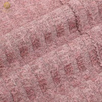 En stock Tissu côtelé uni brossé doux de poids moyen 8*4 210g en polyester-rayonne-élasthanne tricoté, couche de base chaude et respirante