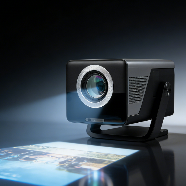 Portable Auto Focus Built-in Speaker Dual Band WiFi Outdoor Projector for Outdoor & Home Use