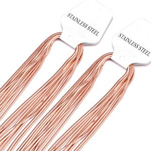 Chaîne serpent en acier inoxydable de 2 mm, longueurs 45 cm/50 cm/55 cm/60 cm, collier tendance avec fermoir mousqueton - Product Image 1