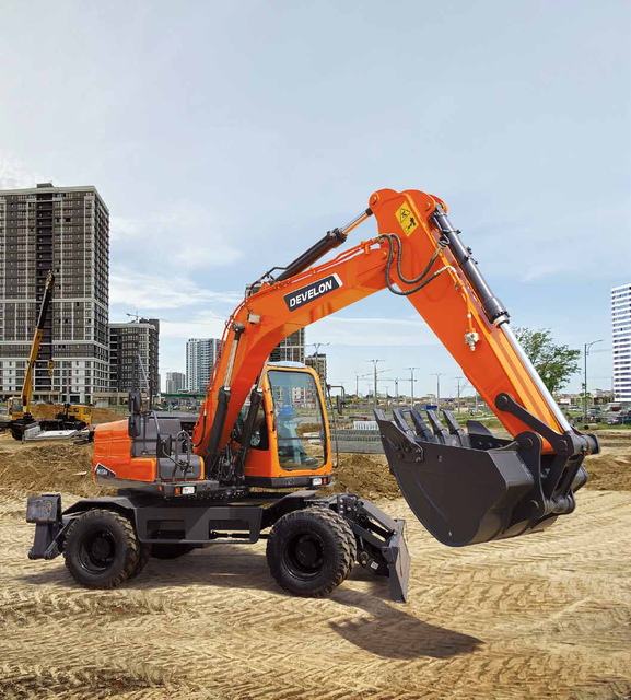 Develon/Doosan/Hyundai 15t Middle Excavator DX150W-7B Hot Sale Construction Equipment Brand-new Excavator