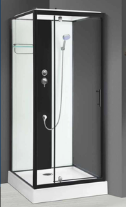 Box Doccia Scorrevole Rettangolare con Vetro Temperato, Piatto Doccia in Acrilico, Design Semplice e Lussuoso <span class=keywords><strong>per</strong></span> Bagni Piccoli - Product Image 2