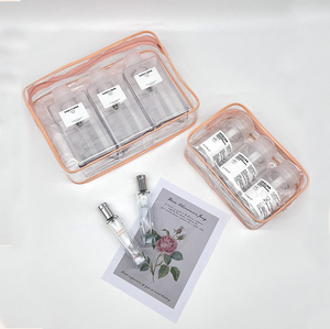 Custom Logo <b>Clear</b> PVC Zipper Cosmetic <b>Bag</b> Color Edge Transparent Travel <b>Toiletry</b> <b>Bag</b> Waterproof Makeup Storage Pouch - Product Image 5