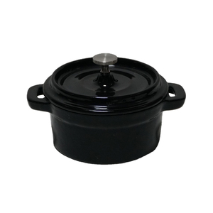 Casserole d'ustensiles de cuisine durable <span class=keywords><strong>en</strong></span> <span class=keywords><strong>fonte</strong></span> émaillée à double oreille conçue sur mesure pour la soupe et le ragoût à usage domestique - Product Image 4
