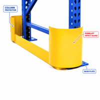 Protezione per Colonne Standard Industriali, Colore Personalizzato, Scaffalature per Magazzino in Acciaio Rinforzato, Protezione Antiruggine e Anticorrosione