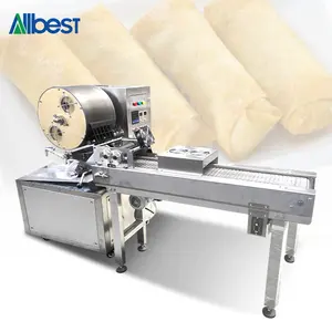 Pâtisserie lumpia samosa oeuf rouleau de printemps feuille de peau emballage faisant la machine pour mini sping emballage fabricant automobile pliant