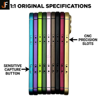 Boîtier de châssis intermédiaire en alliage d'aluminium coloré JF Brand pour iPhone 17 Pro Max, design barre, kit de conversion couleurs pastel et audacieuses
