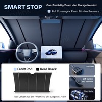 Pare-soleil électrique automatique pour pare-brise avant, compatible avec Model 3 Highland et Model Y Juniper, pare-soleil motorisé, alimentation OBD, isolation thermique