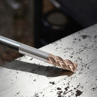 Fraise à dégrossir en carbure de tungstène à 4 cannelures, fraise en carbure monobloc, revêtement nano, usinage CNC, OEM ODM