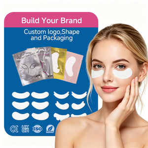 Patchs de <span class=keywords><strong>gel</strong></span> hypoallergéniques sans peluches pour le contour des yeux, patchs doux pour extensions de cils, fournitures pour techniciennes en cils en marque privée, vente en gros OEM - Product Image 4