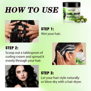 Crema Definidora de <span class=keywords><strong>Rizos</strong></span> de Etiqueta Personalizada, Realza los <span class=keywords><strong>Rizos</strong></span>, Añade Elasticidad al Cabello, Crema para Rizar el Cabello, Anti-Frizz, Suaviza el Cabello, Añade Brillo para los <span class=keywords><strong>Rizos</strong></span> - Product Image 5