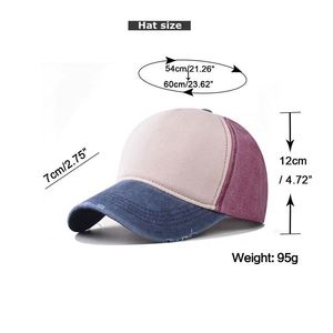 Dernier modèle Casquette de papa usée à 5 panneaux Casquettes de baseball en coton lavé brodé pour l'extérieur - Product Image 4