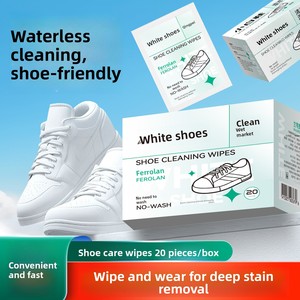 Lingettes nettoyantes jetables portables pour chaussures – Éliminateur de taches pour baskets – Nettoyage rapide sans rinçage – Gomme à nettoyer la saleté pour baskets blanches et chaussures de sport - Product Image 2