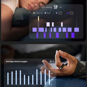 Anillos de pantalla inteligente Yawell R11C Anillo inteligente personalizable con horario diurno - Product Image 6