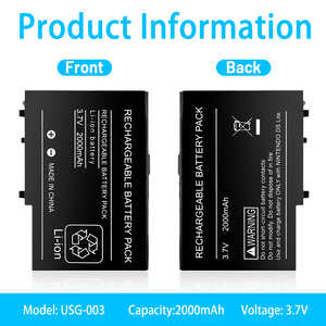 ก้อนแบตเตอรี่ลิเธียมไอออนแบบชาร์จไฟได้3.7V 2000mAh สำหรับ <span class=keywords><strong>DS</strong></span> Lite - Product Image 5