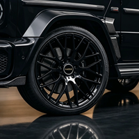 Jantes forgées personnalisées Wheelshome 5808F 21 22 23 pouces, noires, multi-rayons, légères, en alliage, pour Mercedes Classe G