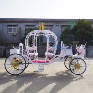 Magnifique Chariot de Mariage Électrique en Forme de Citrouille Cendrillon, Chariot de Mariée, Chariot à Bonbons pour Mariage, Fournitures de Mariage à Vendre - Product Image 1