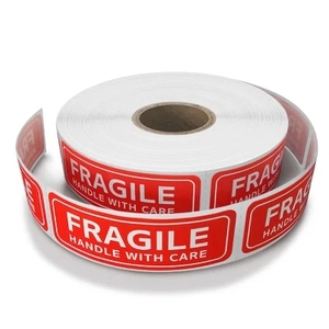 Tùy chỉnh mong manh cảnh báo nhãn cuộn cho bao bì hộp - Product Image 4