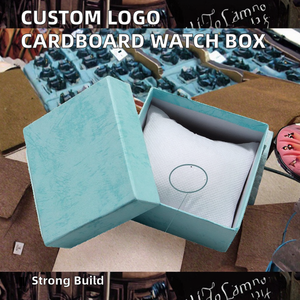 Wholesale Custom Logo Cardboard Watch Box <b>Cheap</b> Storage Case for Jewelry <b>Set</b> and <b>Gift</b> Watches Made of Paper - Product Image 2
