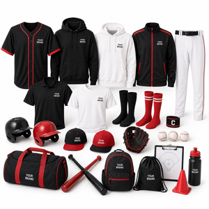 Custom Team Apparel Bundle T-shirts Caps Hoodies Gloves Water Bottle <b>Bat</b> Backpack For Event Marketing And Corporate Branding - Product Image 1