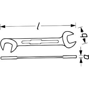 HAZET - 440-6 Llave doble de extremo abierto corta Métrica-EAN 4000896020171 LLAVES DE EXTREMO ABIERTO - Product Image 2