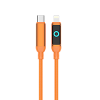 Kabel Data IMC11 Pengisian Cepat Lampu Menyala Terus-Menerus 60W Tipe C ke Tipe C Tipe-C ke Lightning untuk Ponsel Kabel Data Anyaman