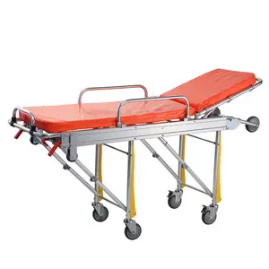 Hot Sale Trolley Patienten transfer Medical Stretcher Bett für Krankenwagen Rugged Stretcher Trolley Krankenwagen Trage zu verkaufen