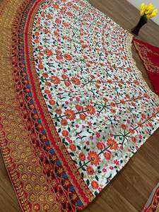 Vente chaude Designer Indien Lehenga Avec Dupatta, Satin De Soie Avec Broderie Travail Partie Porter Bollywood Tenue À La Vente En Gros - Product Image 2