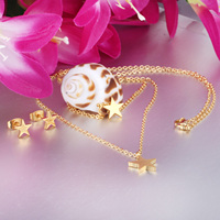 Juego de Joyería de Zirconia de Moda a Precio Económico, Aretes de la Mejor Calidad para Mujer, Conjuntos de Joyería de Acero Inoxidable Bañado en Oro