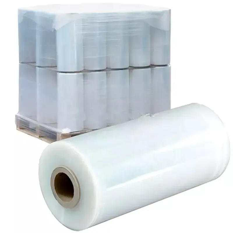 Pack d'usine Polyéthylène Transparent Matériel importé Rouleau Jumbo Film étirable Emballage Rouleau en plastique pe Film de protection Usine