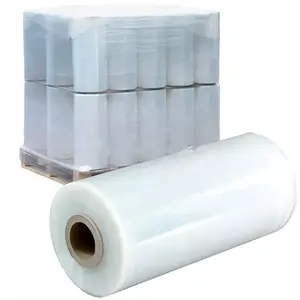 Factory Pack Polyethylene Transparent Imported Material Jumbo Roll Stretch Film Packaging Plastic Roll Pe Protective FilmFactory