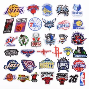 2023 Equipe De Basquete Embroiderod Patch Etiqueta Do Bordado Para Chapéu Saco Sapato Tags Etiqueta De Vestuário Acessórios De Vestuário