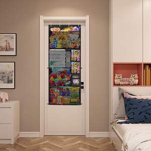 Door Stuffed Animal <b>Storage</b>, Over Door <b>Storage</b> <b>Solution</b>, Plush Toy Polyester Fine Mesh Multifunctional Organizer - Product Image 3