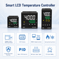 Contrôleur de température intelligent à haute précision AISET NX-8000 avec écran LCD, RS485 Modbus RTU, thermostat PID industriel, double alarme